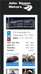 Mobile Screenshot of johnsissonmotors.com