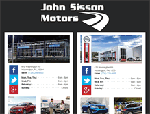 Tablet Screenshot of johnsissonmotors.com